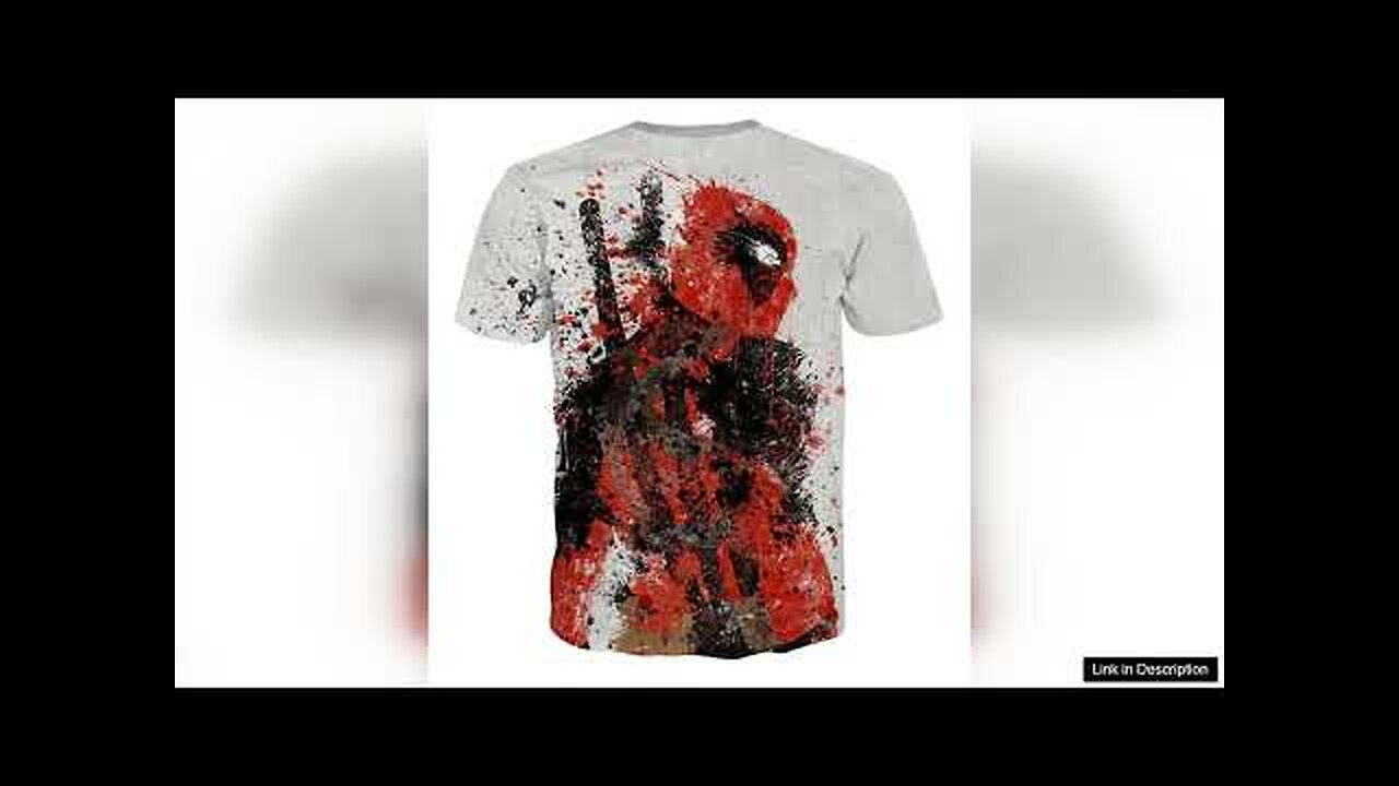 Deadpool Impressive Abstract Painting Design 3D Print T-shirt Review