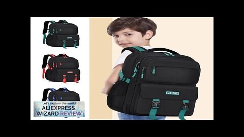 Boys Backpack Large Capacity Refrigerator Open Door Waterproof Backpack School Bag Review