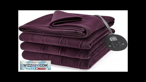 Sunbeam Royal Ultra Fleece Heated Electric Blanket Twin Size 84" x 62" Review