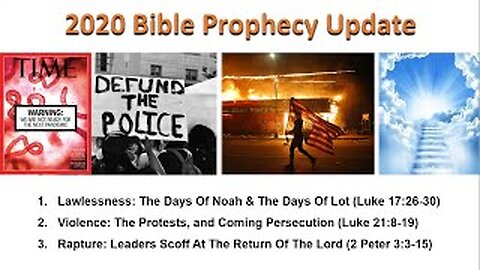 Bible Prophecy Update - Lawlessness, Violence, Rapture