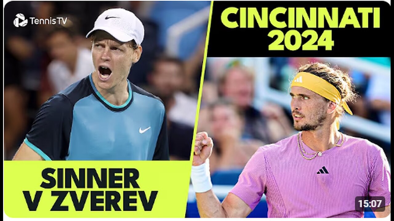 "Jannik Sinner vs Alexander Zverev | Cincinnati 2024: Match of the Year Highlights!"