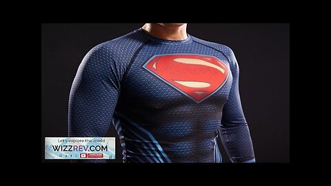 Superman Inspired 3D Printed Compression Long Sleeves Fitness T-shirt Review