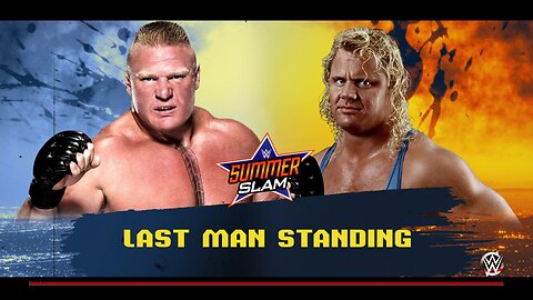 WWE 2k16 LastManStanding Brock Lesnar vs Mr Perfect Curt Hennig