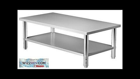 VEVOR Stainless Steel Prep Table 48 x 24 x 34 Inch 550lbs Review