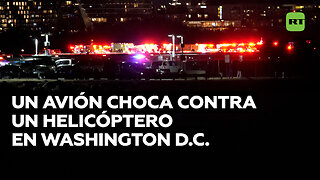 Un avión con más de 60 personas choca contra un helicóptero en Washington D.C.