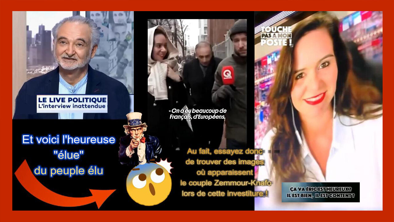 Attention ! SARAH KNAFO incarne le "chant des sirènes" des sionistes pour gouverner la France ... Antoine reporting (Hd 720)