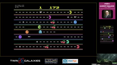 Atari 2600 EMU - Pac-Line Panic - Game Cherries - Ln 1 X/X - 8,140