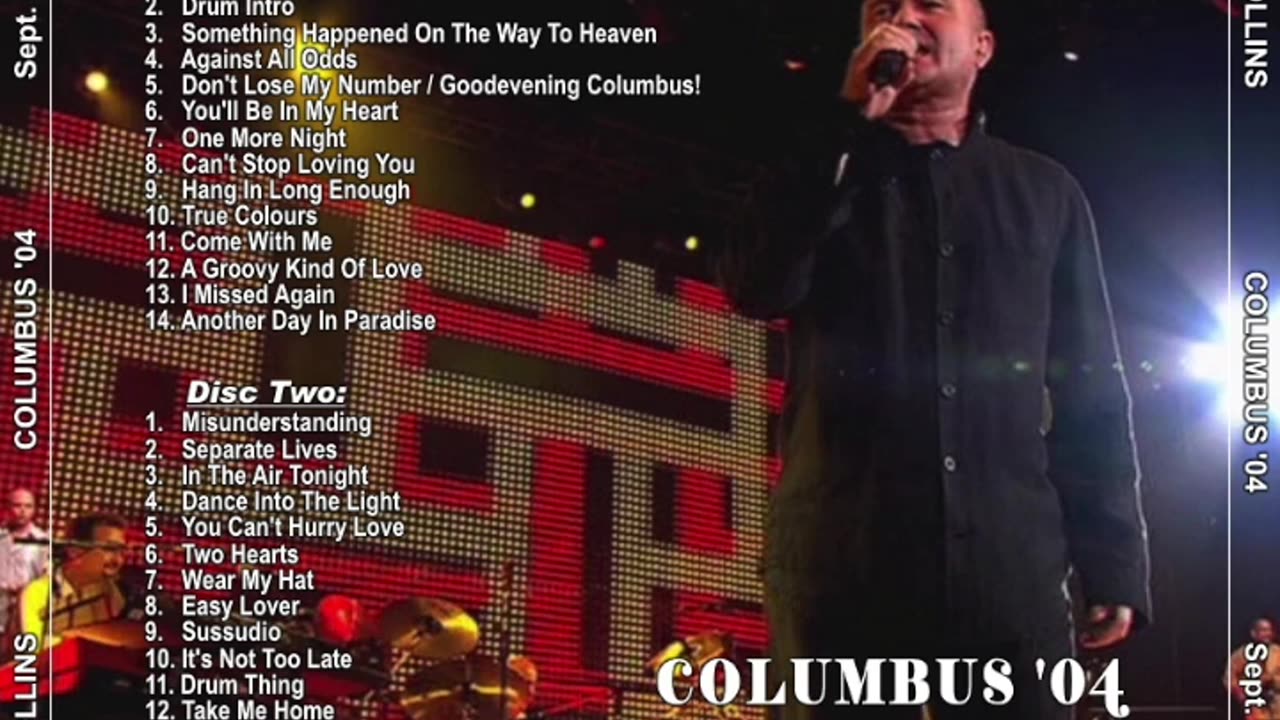 Phil Collins - Live - 2004.09.25 - Columbus, Ohio - Nationwide Arena