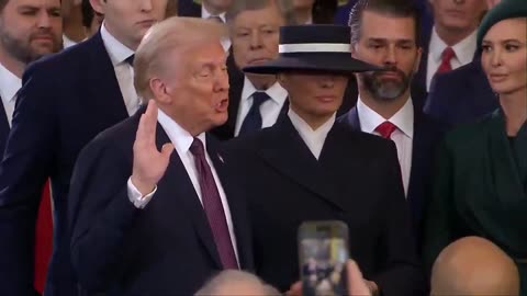 President Donald J. Trump is sworn in as the 47th President of the United States!