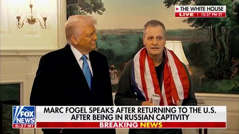 President Trump Speaks with Recently Freed Marc Fogel at White House