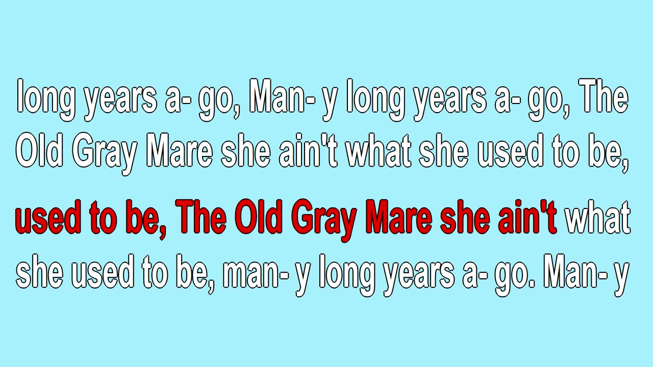 The Old Gray Mare (1843)