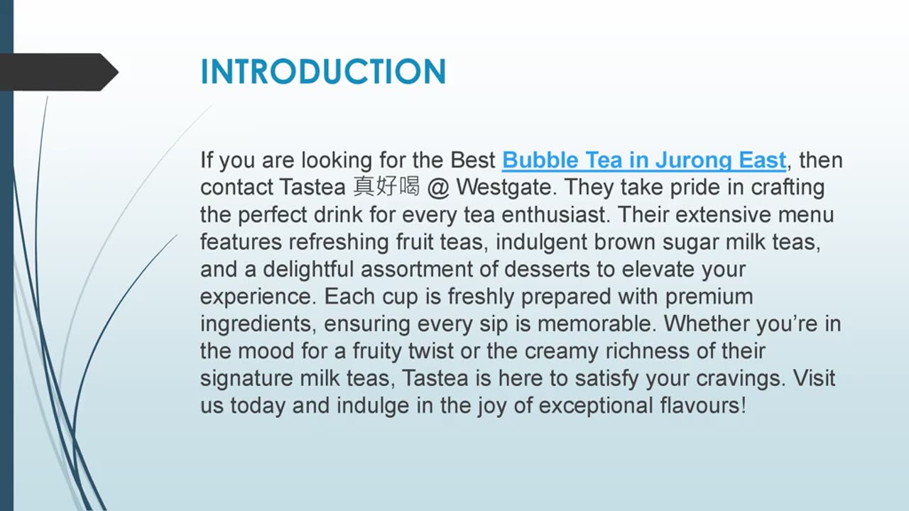 Best Bubble Tea in Jurong East