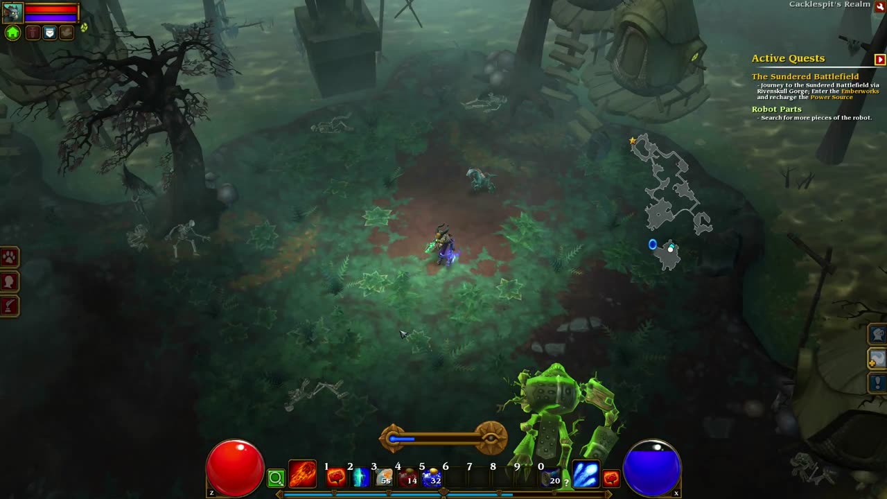 Torchlight II - Cacklespit - Boss Fight [Embermage]