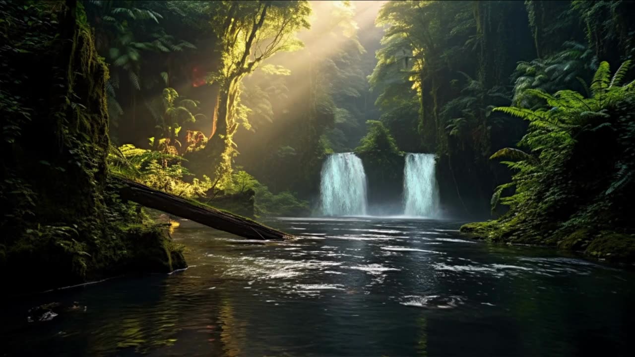 Calm Soothing Melodies- Nature Rainforest Scenery