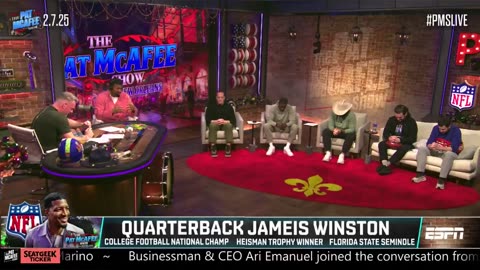 Cleveland Browns QB Jameis Winston just led Pat McAfee and his team in a prayer live on TV