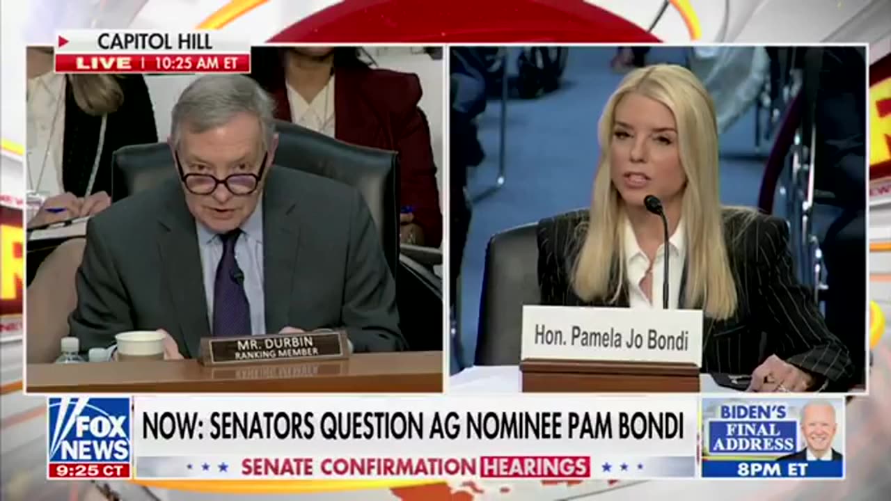 Pam Bondi Stands Her Ground, Snaps Back At Dick Durbin's 'Gotcha' Question