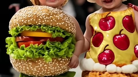 Cutest Baby Fashion Show Featuring Food-Themed Outfits