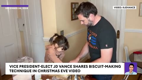 Vice President-Elect JD Vance—Alongside His Daughter—Shares Biscuit-Making Technique For Christmas