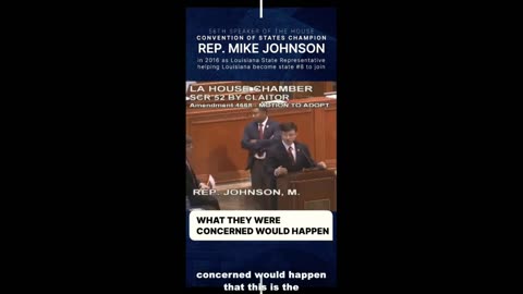 Two-Minute Video - Speaker Mike Johnson makes the case for an Article V convention.