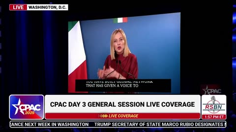 Italian Prime Minister Giorgia Meloni Delivers Remarks at CPAC [Full Speech]