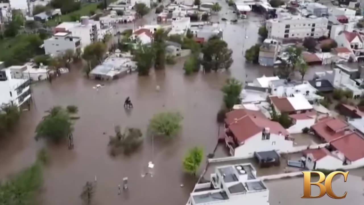 Officials say heavy rains in Argentina kill at least 16