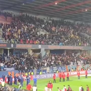 Montpellier HSC vs Olympique Marseille (splendid atmosphere created by the OM fans)