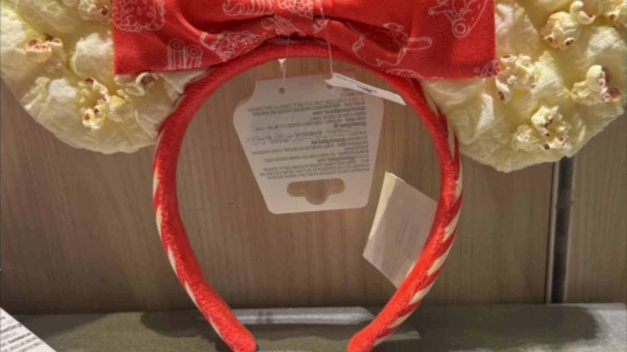 Disney Parks Minnie Mouse Popcorn Ears Headband #shorts