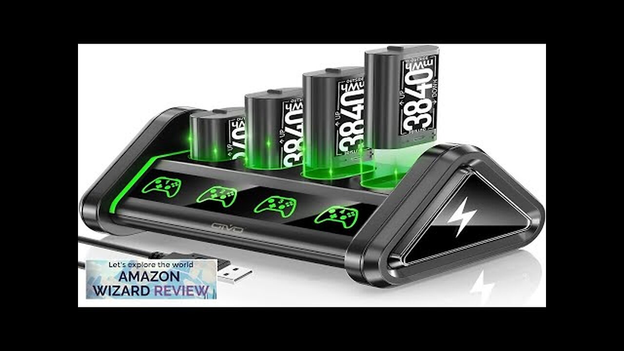 Rechargeable Battery for XboxOne/Xbox Series X|S 4 x 3840mWh Batteries for Xbox Review