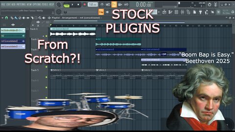Hard Boom Bap is easy-FL Studio-How to make beats from scratch w/ STOCK Plugins