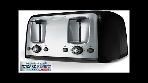 BLACK+DECKER 4-Slice Toaster TR1478BD Extra Wide Slots 7 Shade Settings 1400 Watts Review