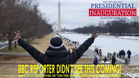 BBC REPORTER EXPOSES HER IGNORANCE AND GETS SHUTDOWN - 2025 Presidential Inauguration