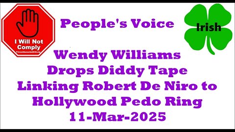Wendy Williams Drops Diddy Tape Linking Robert De Niro to Hollywood Pedo Ring 11-Mar-2025