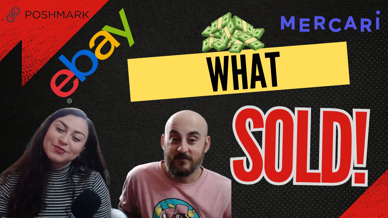 What Sold On eBay Mercari & Poshmark For Online Reselling Couple! #resellerjourney #whatsoldonebay