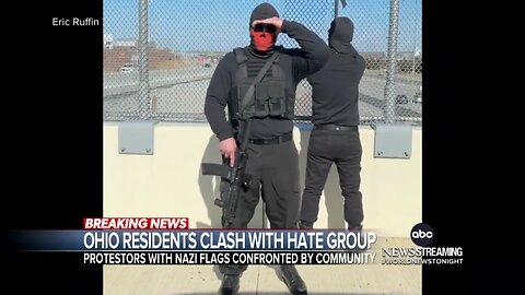 Cincinnati, Ohio: Group with NAZI flags clash with residents