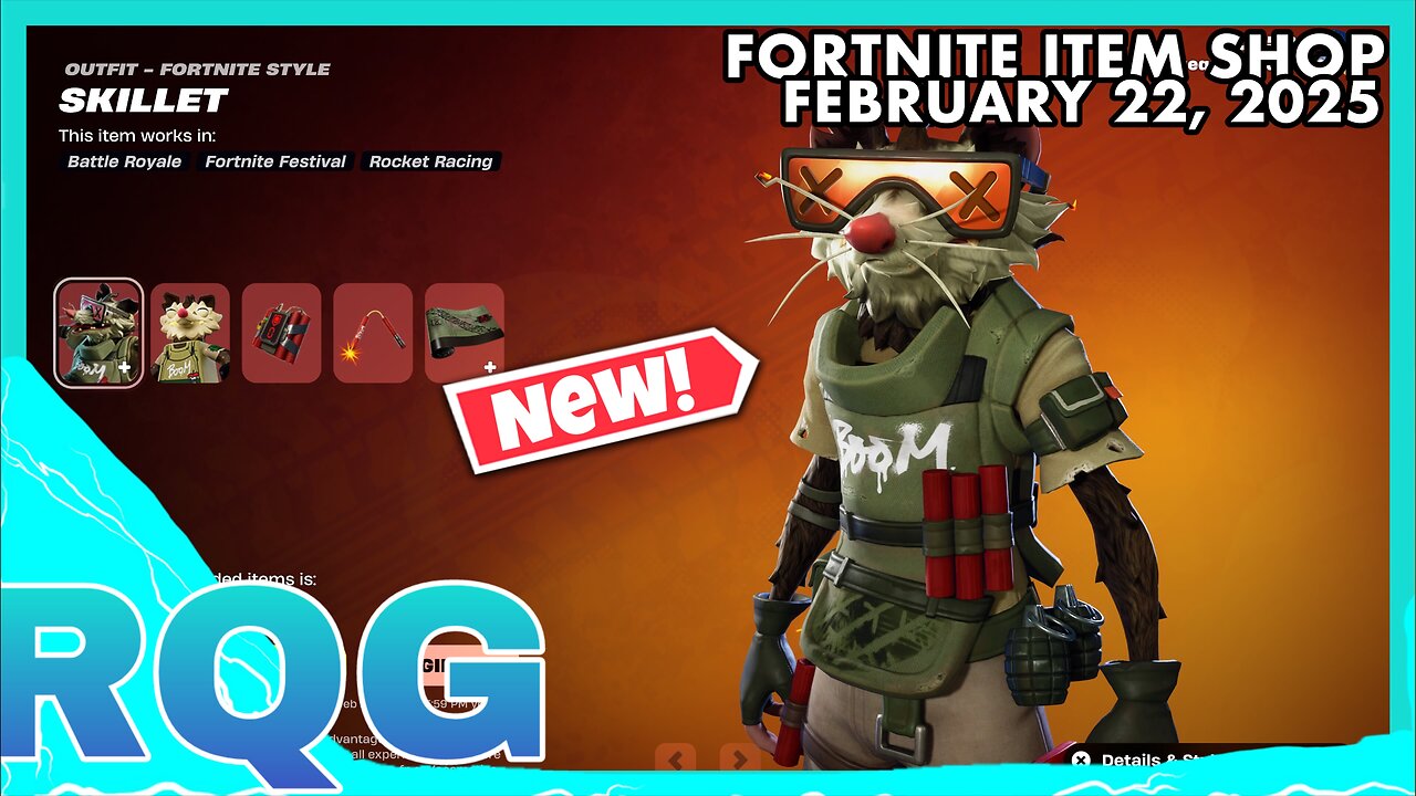 "NEW" SKILLET RAT SET IS HERE+ICON EMOTE! FORTNITE ITEM SHOP (February 22, 2025)