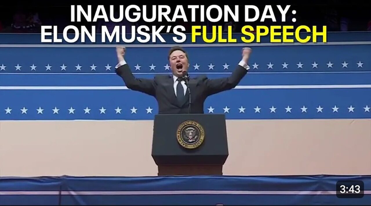 Elon Musk speaks after Trump inauguration: FULL SPEECH