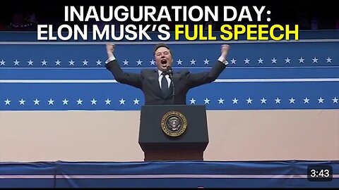 Elon Musk speaks after Trump inauguration: FULL SPEECH