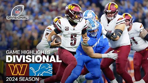 Washington Commanders vs. Detroit Lions | 2024 Divisional Round Game Highlights
