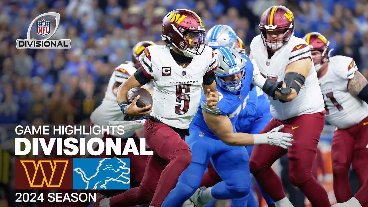 Washington Commanders vs. Detroit Lions | 2024 Divisional Round Game Highlights