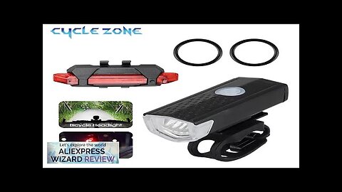 MTB Bike Lights Set USB LED Rechargeable Waterproof Mountain Bike Headlight Bicycle Review