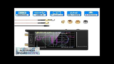 2022 Brand New 10k-1.5GHz NanoVNA-H4 hugen 4inch Vector Network Analyzer HF VHF Review