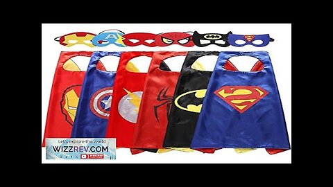 Disney Marvel Masquerade Mask Cape Cloak Anime Spider Man Batman Cloak Action Review