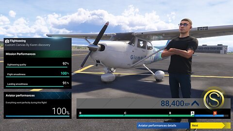 MSFS2024 misson flying around Lake Havasu City