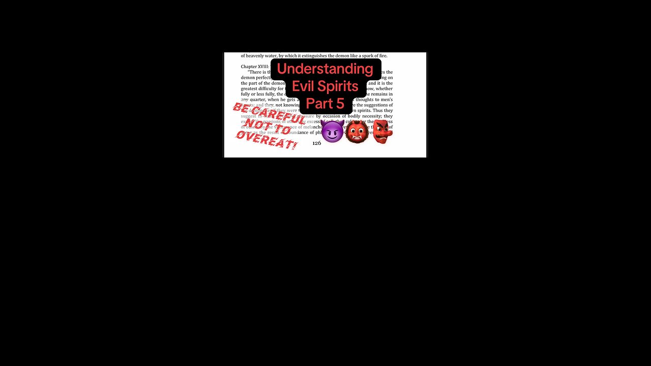 Understanding Evil Spirits -Part 5