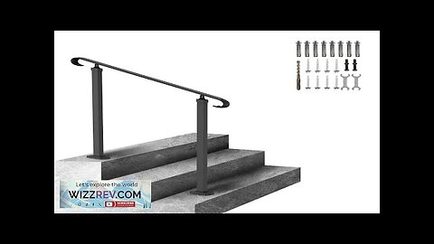 VEVOR Handrails for Outdoor Steps Fit 1-3 Steps Outdoor Stair Railing Wrought Review