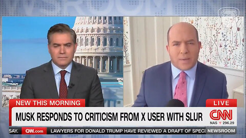 Incredible: Brian Stelter Attacks Elon Musk And Mark Zuckerberg For Committing To Free Speech