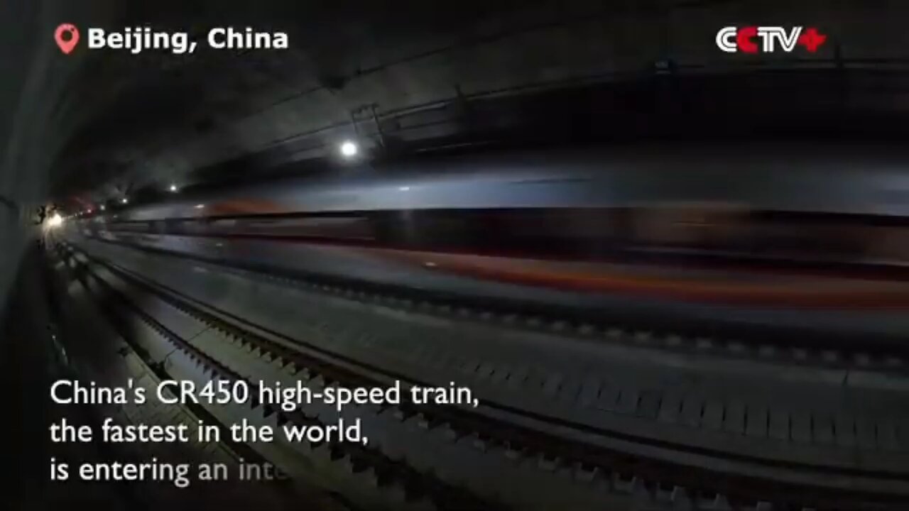 World's fastest high speed train CR450 undergoing rigorous testing
