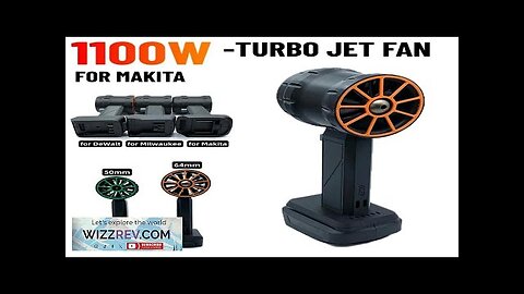 XL Turbo Jet Fan 2200g Thrust Jet Dry Blower Rechargeable Handheld Ducted Review