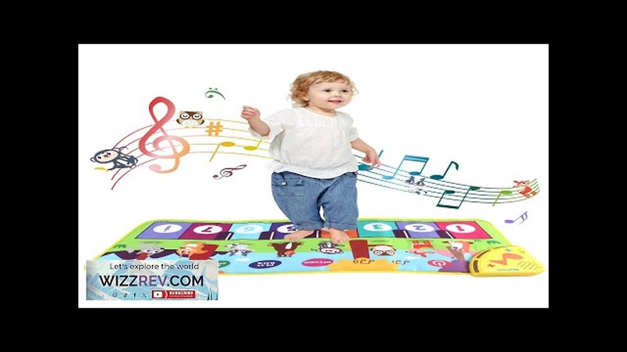 80*30cm Kid Multifunctional Music Piano Mat Toddler Floor Baby keyboard Dance Mat Review