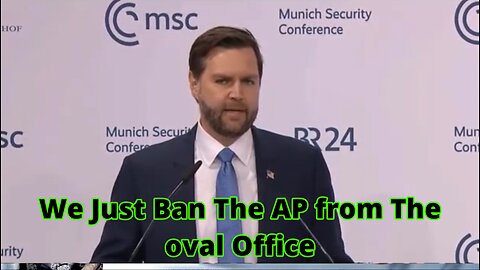 JD Vance Delivers Remarks at the Munich Security Conference white House bans AP